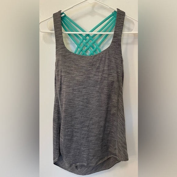 Lululemon Wild Tank Heathered Slate Bali Breeze - Picture 3 of 7